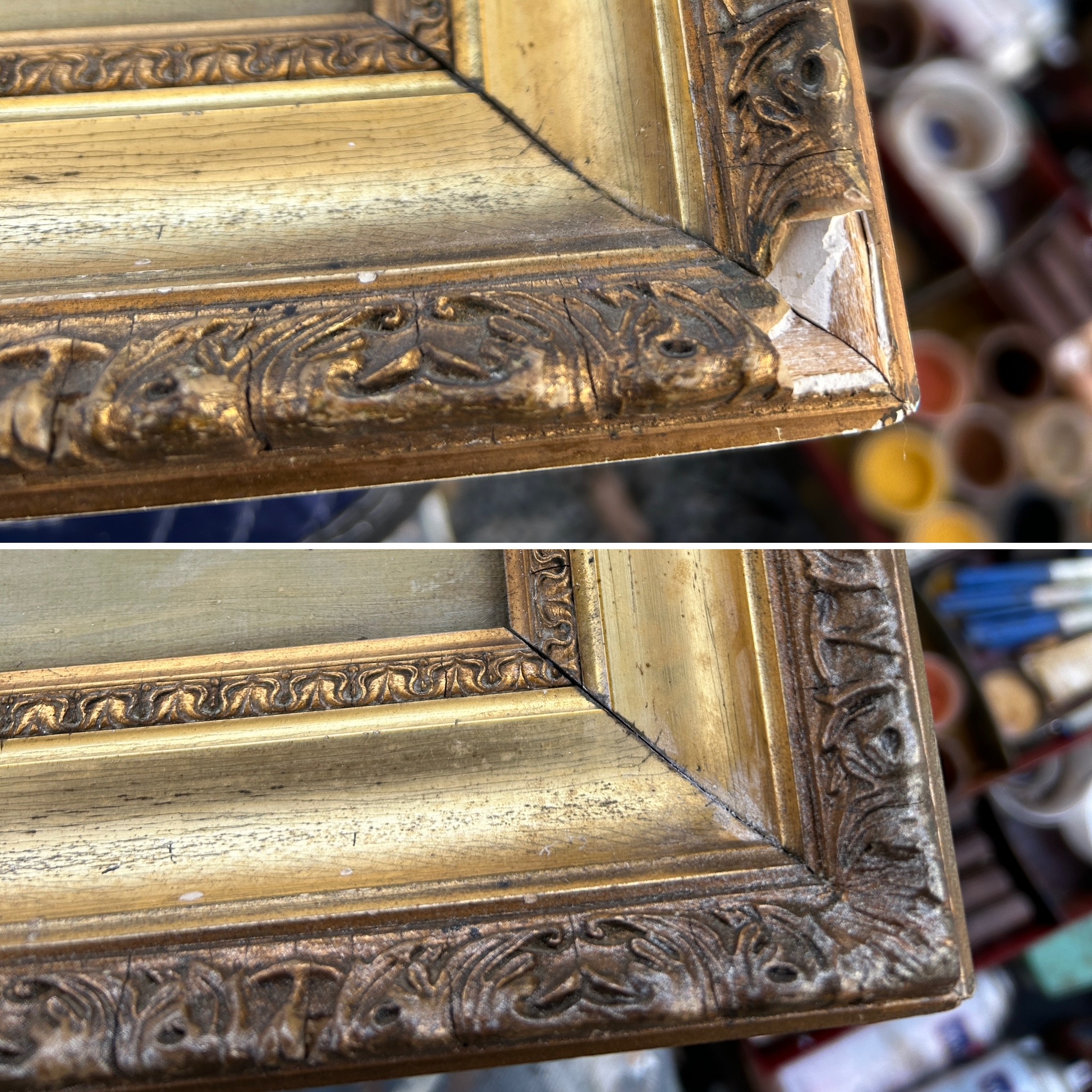 picture frame repaired by bart can fix it